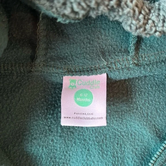 Cuddle Club Fleece Bunting Suit, 6-12m - Picture 3 of 5